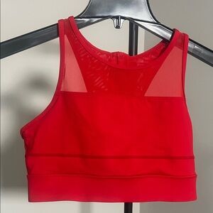 ZYIA Red Mesh Sports Bra